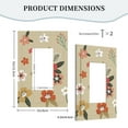 thumbnail image 5 of ZICANCN Outlet Covers Wall Plate, Brown Floral Branches Light Switch Cover Decorative, Duplex Toggle Combo 1-Gang, 5 of 9