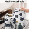 thumbnail image 5 of Police and Helicopter White Pattern Non Slip Microfiber Bathroom Rugs, Soft Rubber Backing Bath Mats for Bathroom Floor Tub and Shower,20"x32", 5 of 5