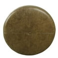 thumbnail image 3 of HomePop Large Leatherette Storage Ottoman - Distressed Brown Faux Leather, 3 of 5