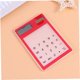 thumbnail image 4 of unbranded Calculadora Retro Roja Con Pantalla Táctil Transparente Y Energía Solar Para Escritorio, 4 of 8