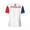 thumbnail image 4 of Exclusive design Seychelles Flag Grain 3D Printed Men For Running Bike Soccer Tennis Fitness Sports tshirt Mesh Short T-shirt, 4 of 12