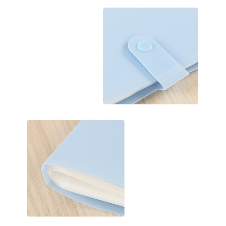 plastic binder card holder Amazon Basics Plastic Business Card Holder Sleeves for 3-Ring Transparent