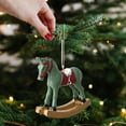 thumbnail image 6 of PRETXORVE Christmas Decor, Christmas Tree Decorations, Rocking Horse Small Decoration Christmas Decoration Hanging Christmas Decoration, 6 of 6