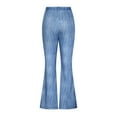 thumbnail image 5 of Bell Bottom Jeans for Women Flared Floral Embroidered Jean Wide Leg Denim Pants, 5 of 8