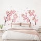 thumbnail image 4 of Calcomanías de pared de flores de cerezo en acuarela con mariposas - Decoración de vinilo con flores en color rosa pastel para dormitorio, baño, sala de estar, guardería, 4 of 9