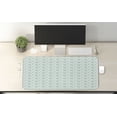 thumbnail image 2 of Floral Computer Mouse Pad, Vintage Curvy Branches and Abstract Rose Flowers Illustration, Rectangle Non-Slip Rubber Mousepad X-Large, 35" x 15" Gaming Size, Seafoam Jade Green, by Ambesonne, 2 of 2