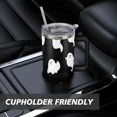 thumbnail image 7 of Happy Halloween Ghost Mug with Handle and Straws 40 oz Stainless Steel Halloween Travel Mug Birthday Present for Men Dad Son Husband Gifts for Him/Her Water Bottle, 7 of 7