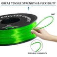 thumbnail image 4 of GEEETECH TPU Filament 1.75mm Flexible Soft 3D Printer Consumables Green, 1kg Spool (2.2 lbs.), Dimensional Accuracy +/- 0.03 mm, 4 of 7