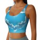 thumbnail image 2 of Balery Heart Shaped Cloud Sujetadores deportivos con espalda cruzada para mujer, acolchados, sin costuras, de alto impacto, ideales para yoga, gimnasio, entrenamiento y fitness.-X-Large, 2 of 8