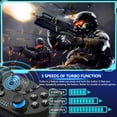 thumbnail image 3 of Wireless Controller Compatible with Switch/Lite/OLED, Remote Gamepad with 6-Axis Gyro, Dual Motor, Wake-up and Turbo-Black, 3 of 6