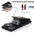 thumbnail image 4 of REQO Phone Case for Samsung Galaxy Note 20 Ultra 5G Wallet Cover with Screen Protector and RFID Blocking Ring Card Holder Cell Note20 Plus Notes 20Ultra Note20+ U + 20+ Twenty Not S20 Women Black, 4 of 6