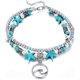 thumbnail image 1 of Blue Turtle Anklets For Women Girls Multilayer Beads Handmade Beach Ankle Bracelet Set Boho Foot Jewelry Single Siler Wave, 1 of 3