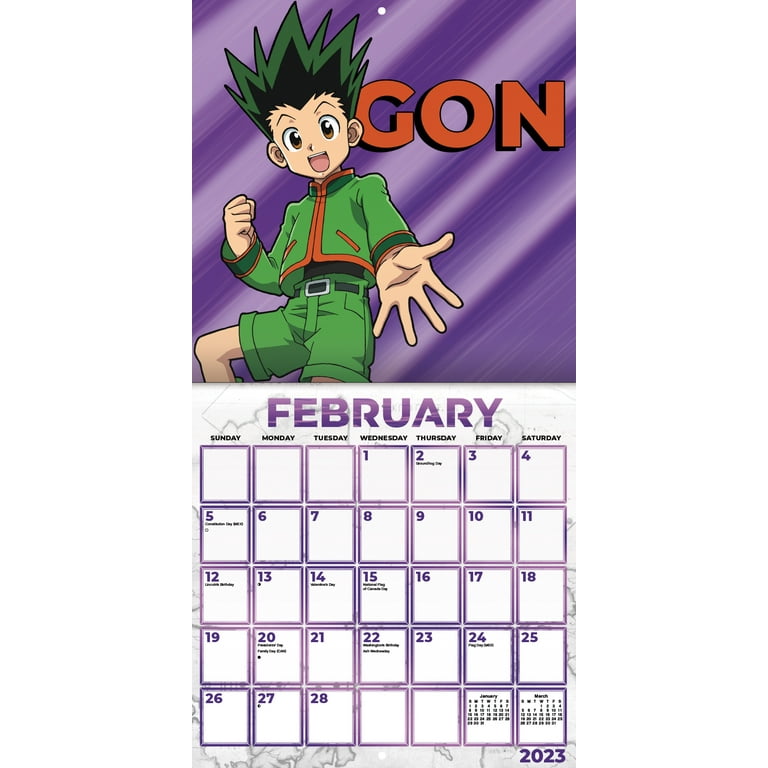 Trends International 2023 Hunter x Hunter Wall Calendar