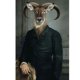 thumbnail image 1 of Earl of the Goat-Póster de Animal creativo en HD, impresiones en lienzo, pintura artística de pared, imagen nórdica Retro Para sala de estar, decoración del hogar, regalo, 1 of 4