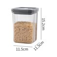 thumbnail image 3 of POINTERTECK Storage Containers Airtight Food Storage Containers Set With Lids Plastic Kitchen Pantry Organization Canisters For Cereal Flour And Sugar 600ml Black Home & Garden Gift, 3 of 3