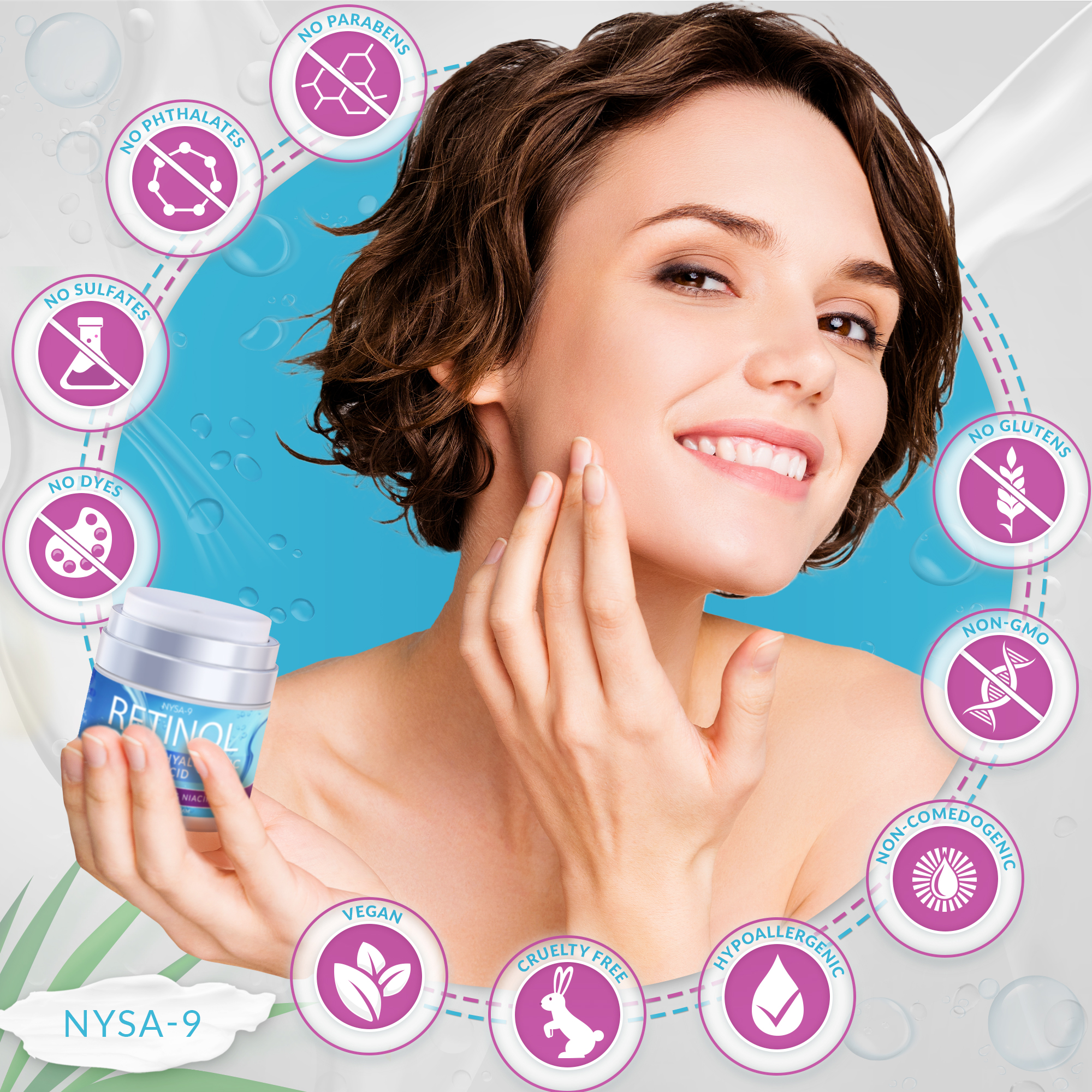 Nysa-9 Retinol Sky Anti-Aging Night Cream, 1.7 oz photo 5