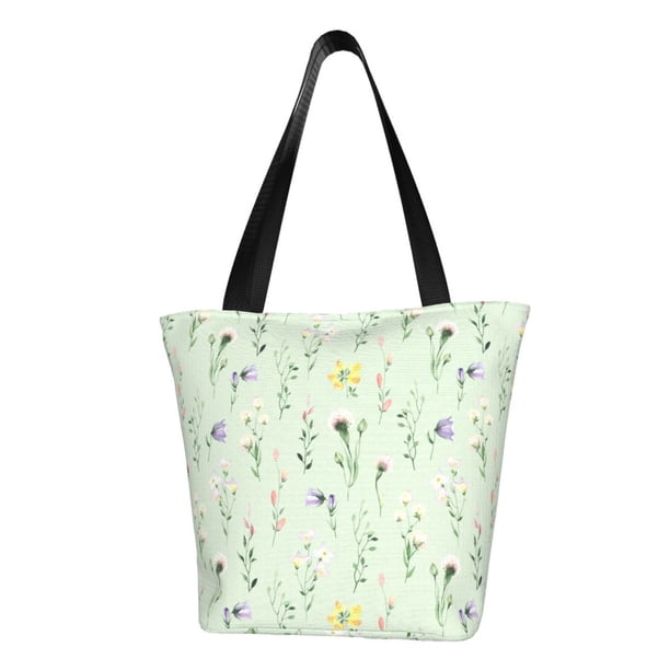 Easygdp Wildflower Watercolor 5 Bolso de Hombro para Mujer, Bolso Bandolera y Cartera de Mano Elegante para Uso Diario