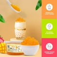 thumbnail image 6 of Fanale Popping Boba Pearls for Bubble Tea - 2 lb (1 lb X 2) | Mango | Bursting Boba Pearls Bubble 450g X 2 | Real Fruit Juice for Shakes, Dessert, Smoothie, 6 of 6