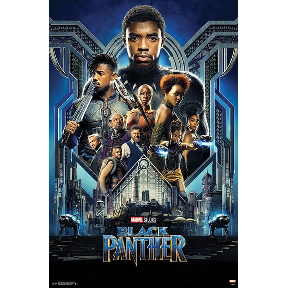 Marvel Cinematic Universe - Black Panther - Group One Sheet Wall Poster, 22.375" x 34"