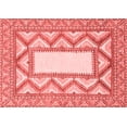 thumbnail image 1 of Ahgly Company Machine Washable Indoor Rectangle Abstract Red Modern Area Rugs, 6' x 9', 1 of 4