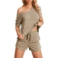 thumbnail image 2 of Fantaslook 2 Piece Sets Summer Pajamas Womens Tops and Shorts Sleepwear Outfits Lounge Sets Casual, 2 of 8