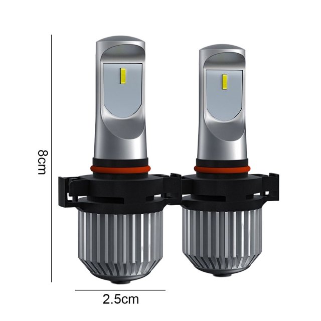 Bombillas De Luz Antiniebla Led Foco 6000K 12000LM 80W 10-32V 50000h Vida útil (5202 5201 H16) Ndcxsfigh Accesorios para autos y motos