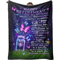 Retirement Gift for Woman, Retirement Gifts for Women, Retired Gifts for Women, Retirement Blanket for Women 60"x 50", Retirement Gifts for Women 2024