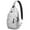 Black and White, variant on Sling Backpack,Black and White Halloween Ghosts Sling Bag with Water Bottle Holder,Waterproof Sling Bag for Men/Women with Headphone Jack for Hiking,Travel