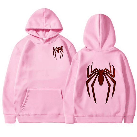 New Comfortable Hoodie Street Fashion Spider Print Sportswear Women's Casual Fun Loose Hoodie Spider Man Men's Wear Harajuku