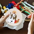 thumbnail image 6 of Hovilon Embroidery Kit for Beginners,Hand Made Embroidery DIY Material Package Embroidery European Religious Mythology Arab Belt Embroidery Stretch on, 6 of 6