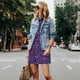 thumbnail image 4 of Fotbe Purple Leopard Vestido de Verano sin Mangas para Mujer – Vestido Midi Línea A, Estilo Camiseta Floral, Vestido Playero Casual y Fluido, 4 of 7