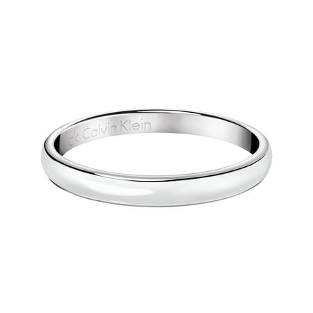 Calvin Klein Women's Gloss Stainless Steel and Resin Fashion Bracelet (Available in Silver and Black)