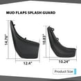 thumbnail image 4 of CROSSDESIGN 4x Mud Flaps Splash Guard Mudguard Fit For 12-18 RANGE ROVER EVOQUE PURE PRESTIGE, 4 of 10