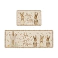 thumbnail image 2 of Wooowa Easter Family Theme Kitchen Rug Set, for Cute Bunny Egg Pattern Entrance Hallway Floor Mat Decor, 2 of 6