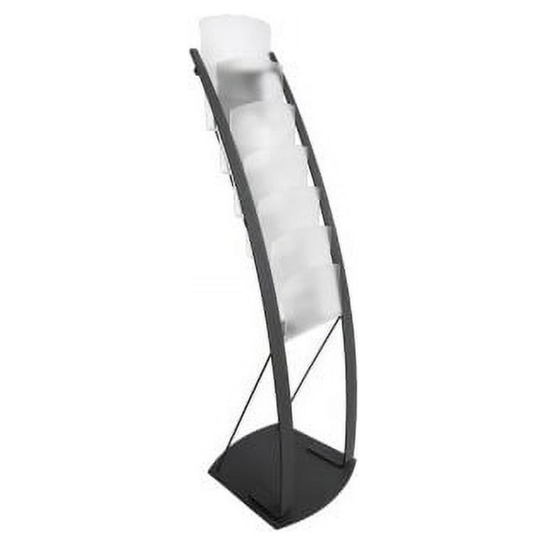 Deflecto Contemporary Floor Display - 6 Compartment(s) - Compartment Size 1.45 Deflecto Contemporary Floor Display - 6 Compartment(s) - Compartment Size 1.45