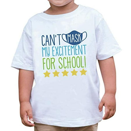 

7 ate 9 Apparel Kids Funny Back to School Quarantine T-Shirt 2T White