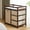 Brown, variant on Zimtown Baby Changing Table,Dresser Baby Diaper Changing Station with Laundry Hamper,Infant Nursing Table with 3 Storage Drawers,Removable Safety Rail & Strap for Bedroom,Brown