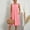 Pink, variant on NTACZA Midi Dresses for Women Sleeveless A-line Cotton Linen Casual with Pockets