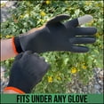 thumbnail image 6 of Glacier Outdoor Poly Liner Black Unisex Moisture-Wicking Extra Warm Inner Layer Winter Gloves, L/XL, 6 of 6