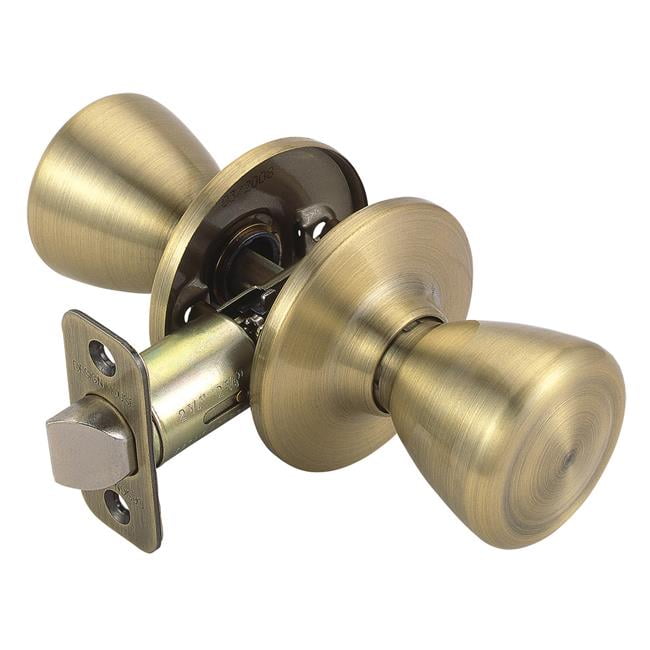 Design House 755272 Pro Tulip Hall Closet Door Knob Antique Brass