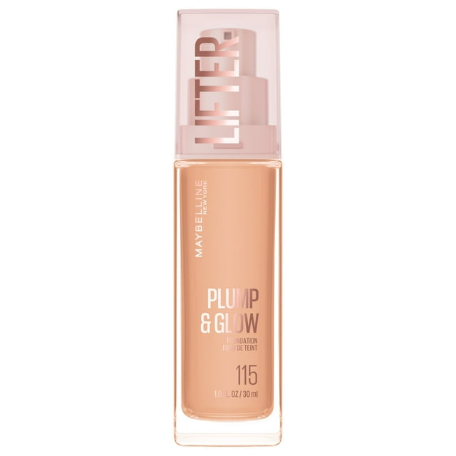 Maybelline New York Lifter Plump & Glow Skincaring Foundation, Radiant Finish