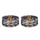 thumbnail image 3 of Minnieouse magnética Multicapas Hebilla magnética Cuero Día de San Valentín Regalos Pulseras Joyas Negro Blanco Cheque Type2 NO2, 3 of 6