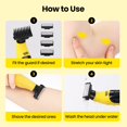 thumbnail image 4 of Recortadora de vello corporal e ingle Gorilla Technique para hombres: cuchilla pivotante de 2 v&#2013265933as, protector de piel antiara&#2013265921azos, 4 cabezales de co, 4 of 6