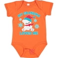 thumbnail image 3 of Inktastic Polar Bear My Grandma Loves Me in Santa Hat with Snowflakes Boys or Girls Baby Bodysuit, 3 of 5