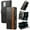 Black, variant on For iPhone 16 Leather Phone Case Wallet Folio Flip Cover Casual Business, [RFID Blocking] Multi Hidden Anti-theft Card Holder Cash Slot, Side Magnetic Buckle, Stand Support,Brown,For iPhone 16