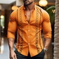 thumbnail image 1 of Camisa de verano para hombre, nueva camisa con botones y cuello vuelto con estampado 3D, moda urbana, ropa de ocio Vaion de manga larga para hombre, 1 of 6