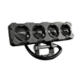 thumbnail image 2 of Faro auxiliar LED Rasen para moto rectangular 4 lupas blanco, 2 of 3