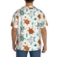 thumbnail image 5 of Wukai Various Turtle Men's Casual Short-Sleeve Button Down Shirt - Lightweight Summer Dress Shirt for Daily Wear-Large, 5 of 7