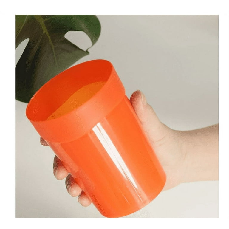 Topboutique 12Pcs Reusable Plastic Cups 400ml Small Plastic Drinking Cups  Tumblers Set for Children Kids, Kitchen, Outdoor Parties, Picnics, BBQ's,  Travels(Random Colors) 
