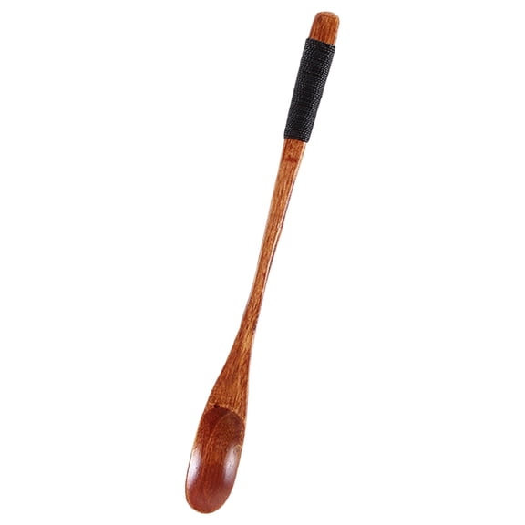Wooden Coffee Spoon, Multi-Use Durable Stirring Mixing Spoons for Coffee, Honey, Tea & Salt, Handmade & Reusable Wooden Spoons for Jars, Mugs & Home Cafe, 1Pc, Easy to Use & Clean(Brown2,7.8x0.6")